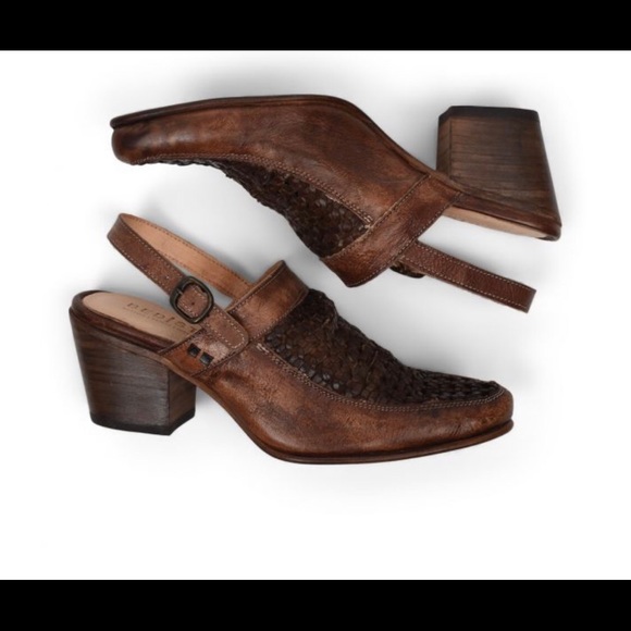 Bed Stu Shoes Bedstu Heel Sling Leather Sandal Bettina 65 Poshmark